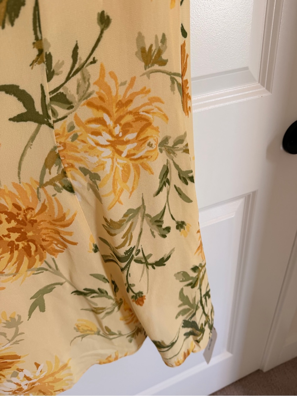 NWT Reformation Gloria Floral Yellow Puff Sleeve Maxi Dress (Size 2) - Picture 6 of 14